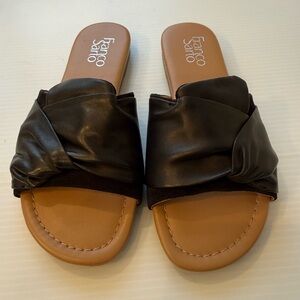 Franco Sarto Black Slide Sandals US Size 6